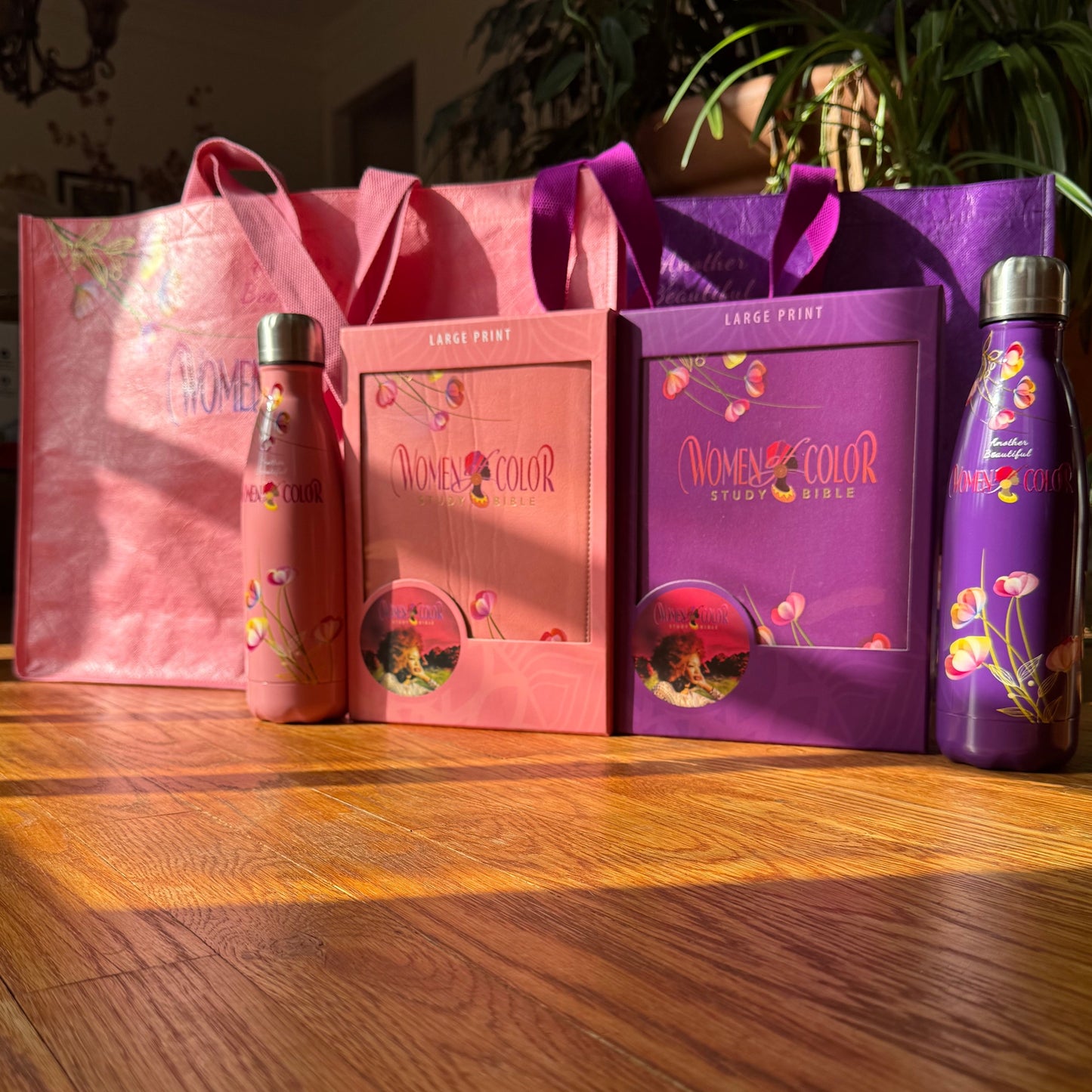 1 PINK + 1 Purple - BIBLES (Luxleather), 1 PINK + 1 Purple - BAGS, 1 PINK + 1 Purple - Bottles