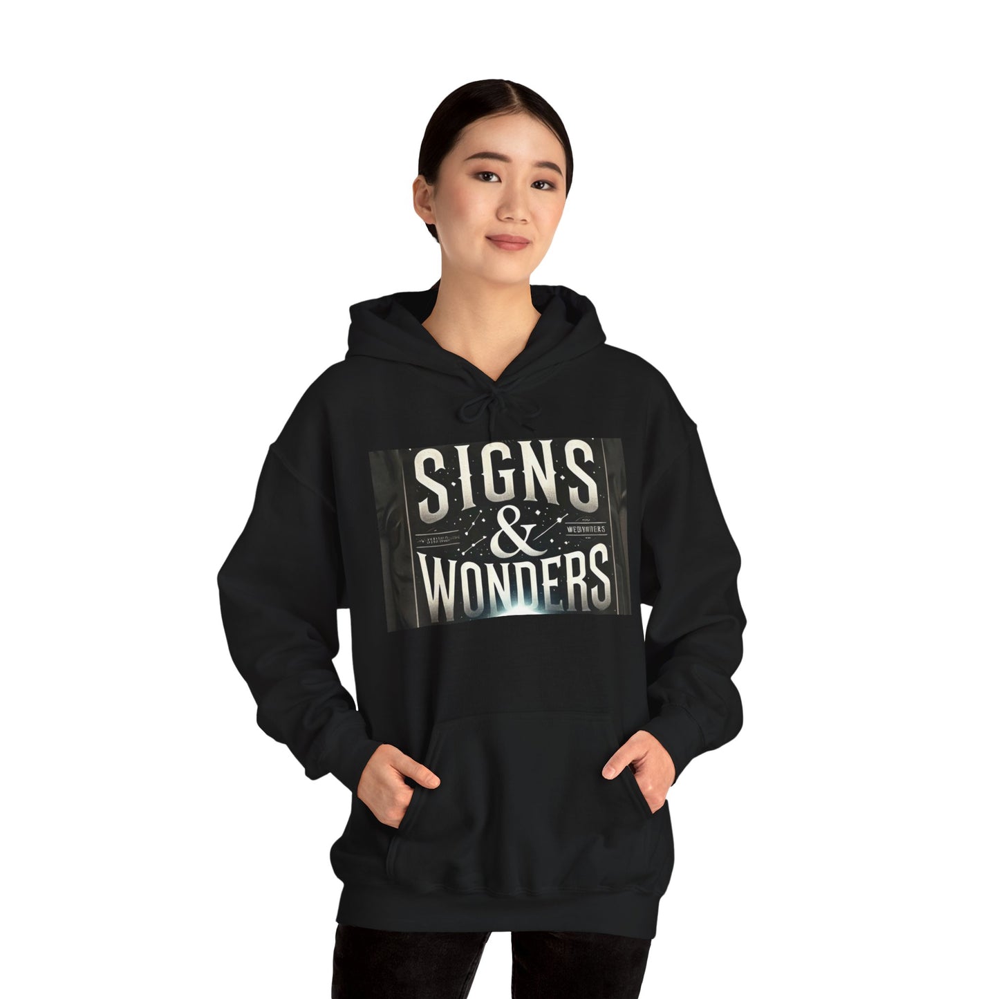 Signs & Wonders Unisex Heavy Blend Hoodie - Inspirational Sweatshirt for Faith and Comfort